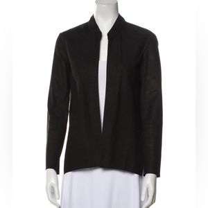 Theyskens' Theory Black Lambskin Evening Jacket size small